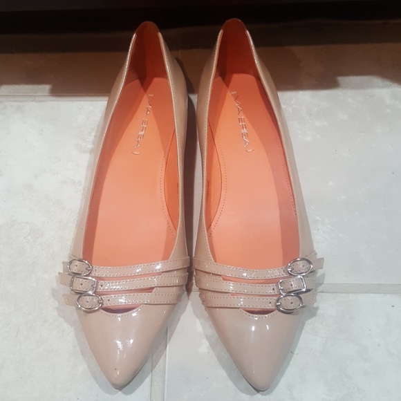 VIA SPIGA Blush Patent Flats - Size 8 1/2M - Picture 1 of 6